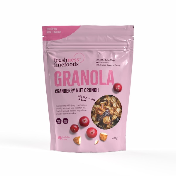Freshness Fine Foods Granola Cranberry Nut Crunch 400g