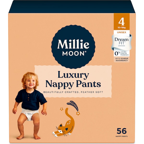 Millie Moon Luxury Nappy Pants Size 4 (10-15kg) 56 pack