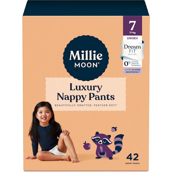 Millie Moon Luxury Nappy Pants Size 7 (17+kg) 42 pack
