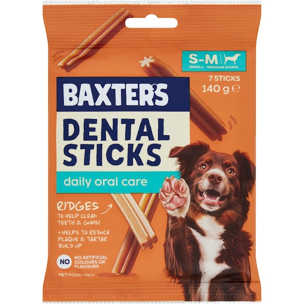 Baxter's Dental Sticks For Small To Medium Dogs 7 pack