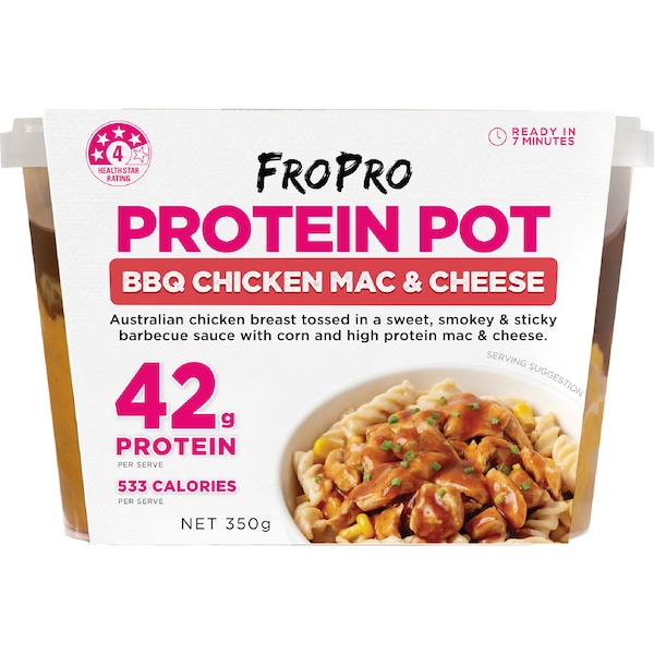 Fropro Protein Pot BBQ Chicken Mac & Cheese 350g