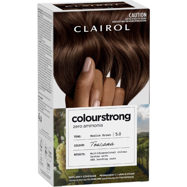 Clairol Colour Strong Hair Dye Medium Brown 5.0 each