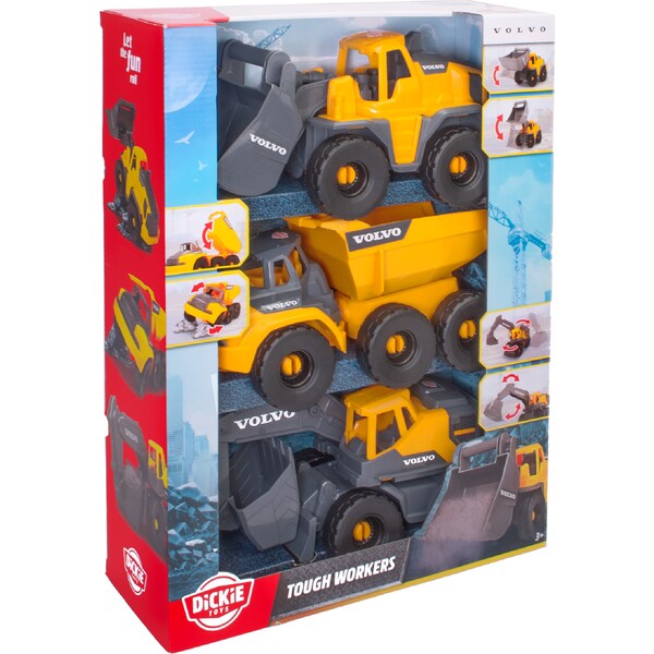 Dickie Toys Volvo Tough Workers each