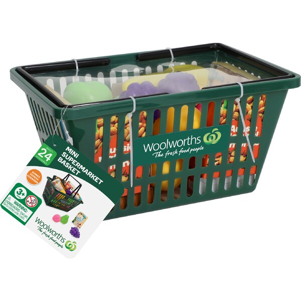 Woolworths Mini Supermarket Basket With Accessories each