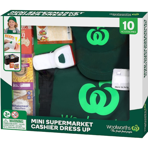 Woolworths Mini Supermarket Cashier Dress Up each