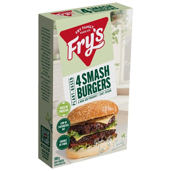 Fry's Plant-Based Smash Burger Patties 300g