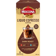 Moccona Liquid Coffee Concentrate Sachets Espresso Dark Roast