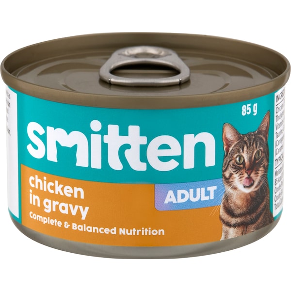 Smitten Adult Cat Food Chicken In Gravy 85g