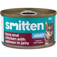 Smitten Adult Cat Food Tuna & Chicken With Salmon In Jelly