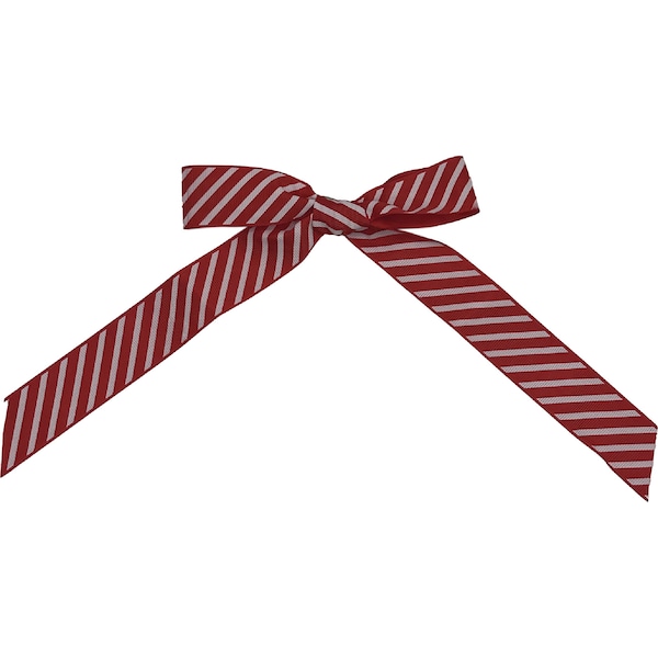 Christmas Clip On Fabric Ribbons Stripe 5 pack