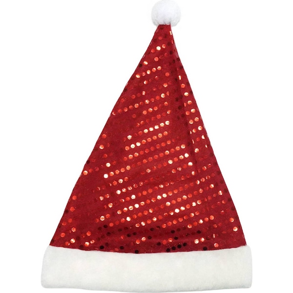 Christmas Sequin Santa Hat each