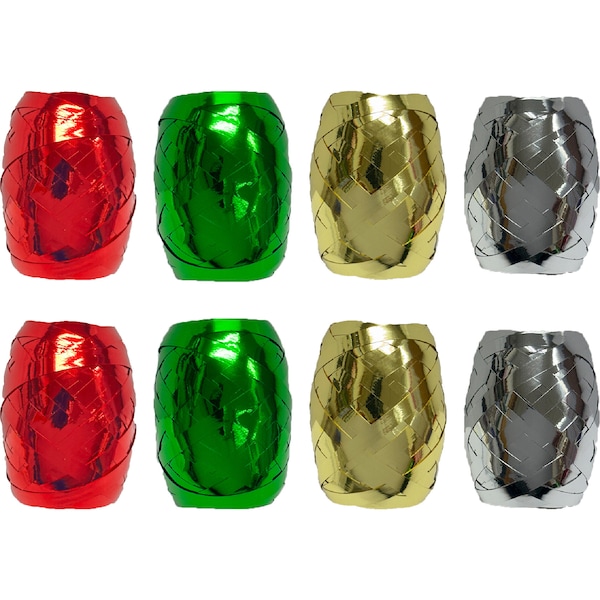 Christmas Curling Ribbon Traditional 8 pack