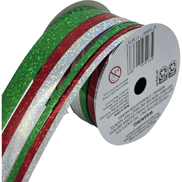 Christmas Ribbon Set Holographic 6 pack