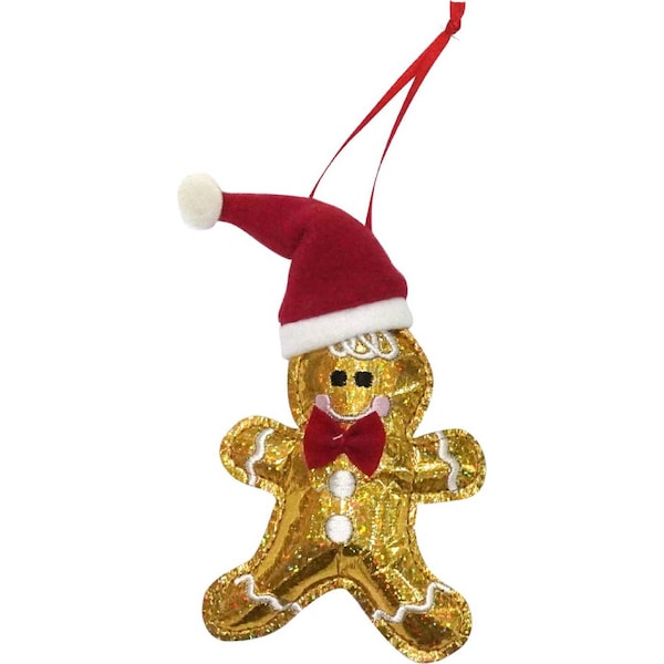 Christmas Traditional Gingerbread Man Gold each