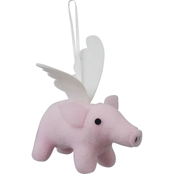 Christmas Dreamland Flying Pig Decoration each