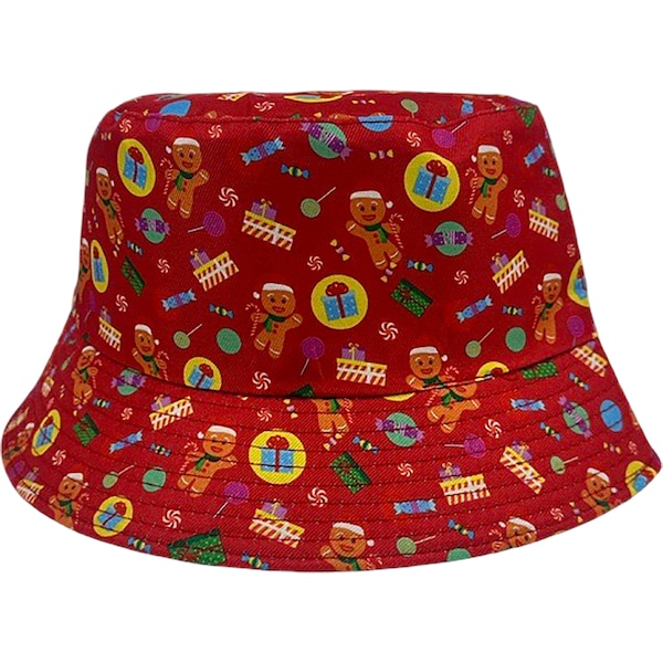 Christmas Bucket Hat Adult Red each