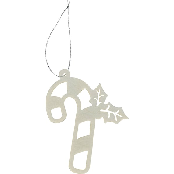 Christmas Traditional Felt Decoration Candy Cane 8 pack