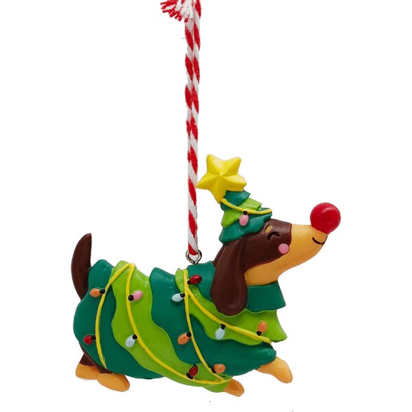 Christmas Traditional Tree Dog each