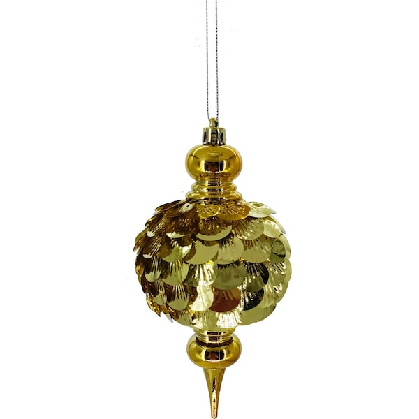 Christmas Desire Peacock Bauble Gold each
