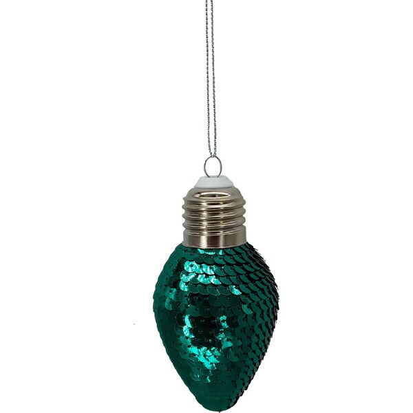 Christmas Desire Light Bulb Green Decoration each
