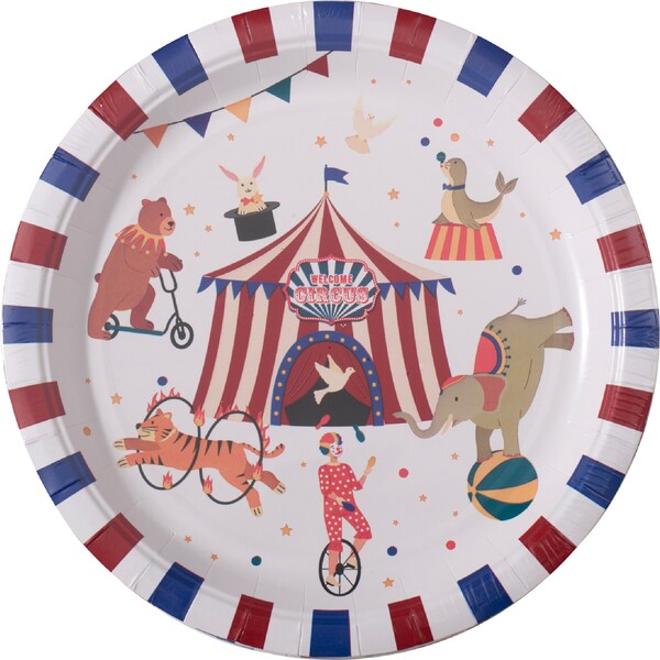 Armada Paper Plates Circus 10 pack