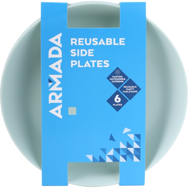 Armada Reusable Side Plates Assorted 6 pack