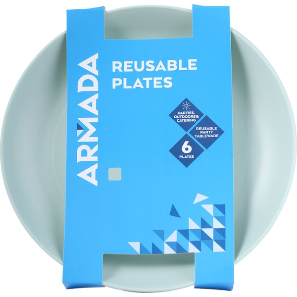 Armada Reusable Plates Assorted 6 pack