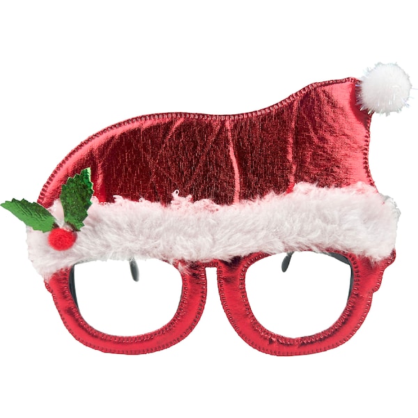 Christmas Novelty Glasses Santa each