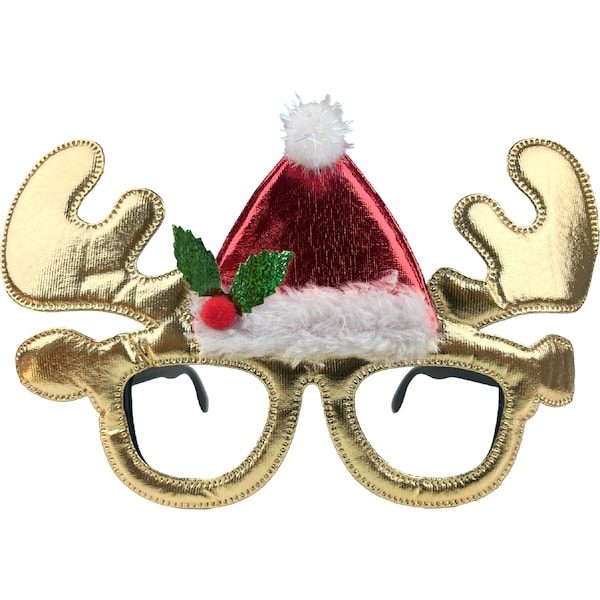 Christmas Novelty Glasses Reindeer each