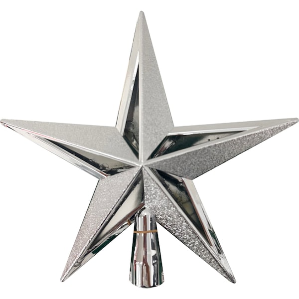Christmas Tree Star Silver each