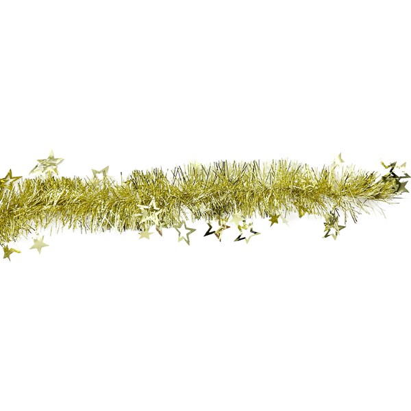 Christmas Tinsel Gold 4m Decoration each
