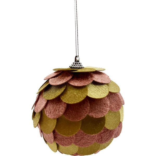 Christmas Natural Bauble Scallop each