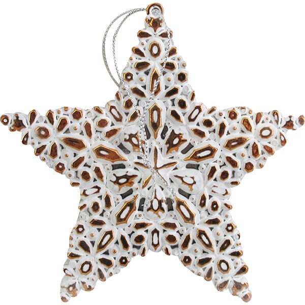 Christmas Natural 2D Star 2 pack