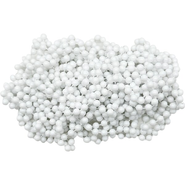 Christmas Beaded Garland 8m White each