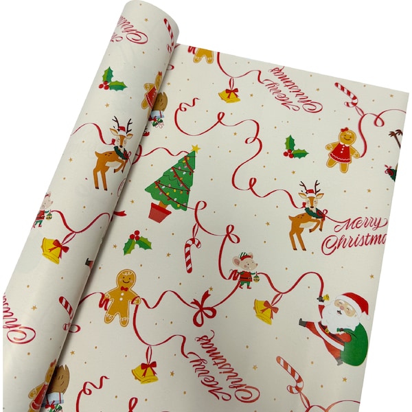 Christmas Wrapping Paper 70cm x 12m Character each