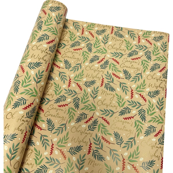 Christmas Wrapping Paper 70cm x 12m Foilege each