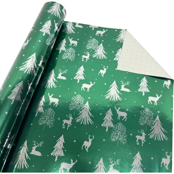 Christmas Wrapping Foil 5m Green each