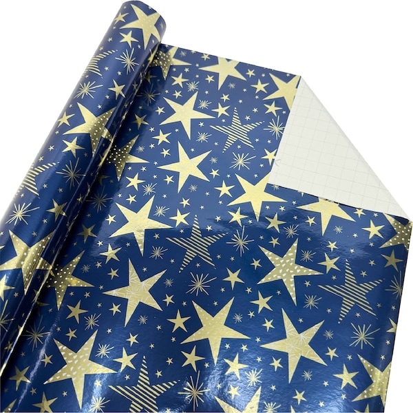 Christmas Wrapping Foil 5m Navy each