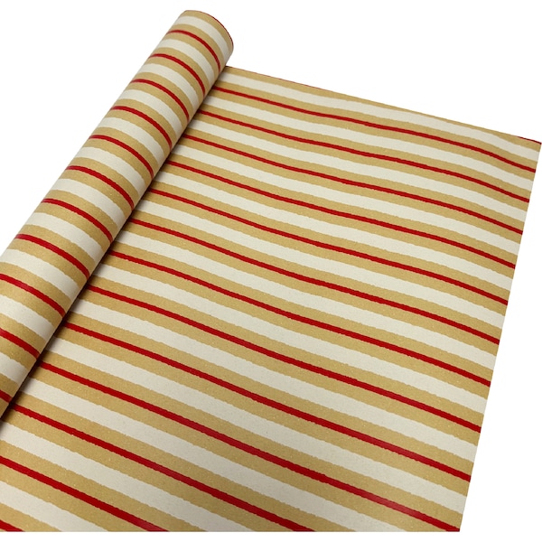 Christmas Wrapping Paper 5m Stripe each