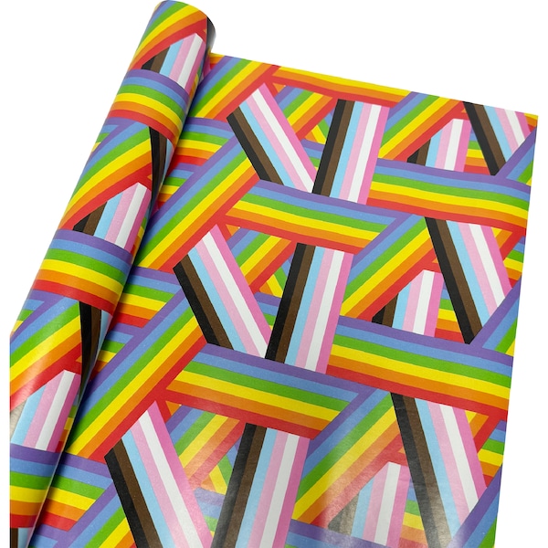 Woolworths Love Proudly Christmas Wrap 4m Stripe each