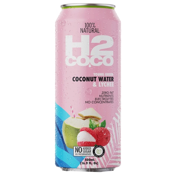 H2Coco Coconut Water & Lychee 500mL