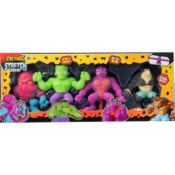 Stretcherz Stretch Squad Toys Assorted 4 pack