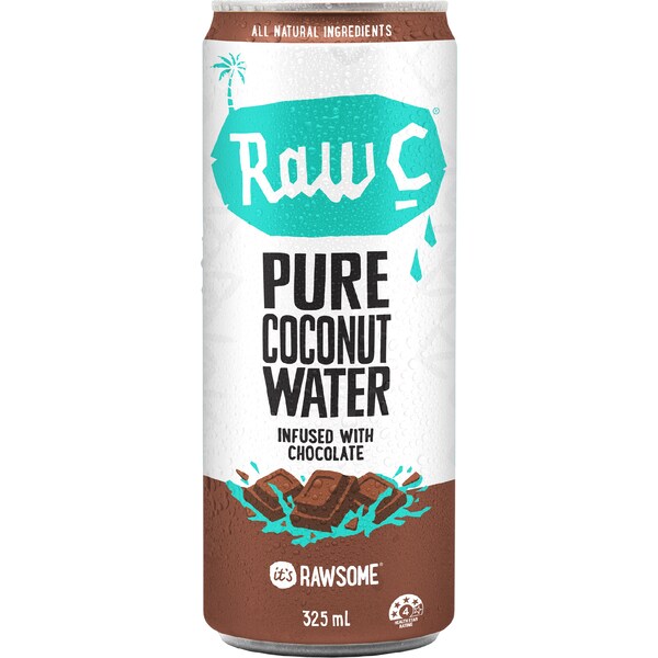 Raw C Pure Coconut Water Infused With Chocolate 325mL