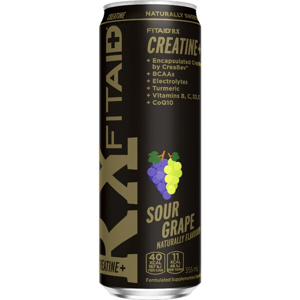 FitAid RX Sports Recovery Drink Sour Grape 355mL
