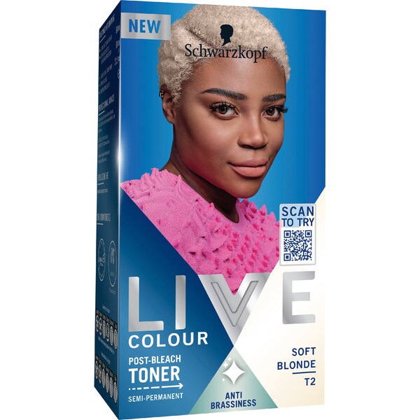 Schwarzkopf Live Soft Blonde T2 Colour Toner Semi Permanent each