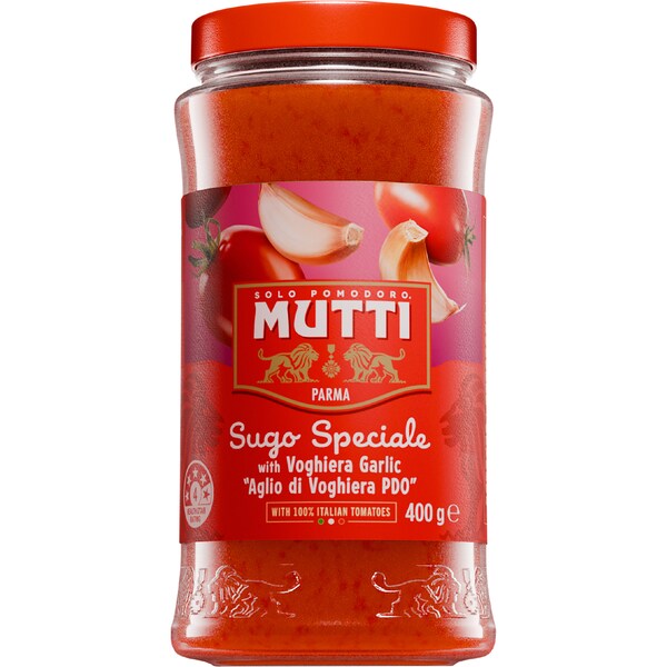 Mutti Sugo Speciale Pasta Sauce Voghiera Garlic 400g
