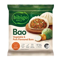 Bibigo Bao Buns Vegetable & Pork 320g – Woolworths