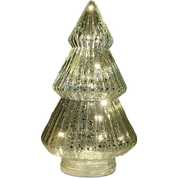 Mirabella Light-up Glass Tree Silver each