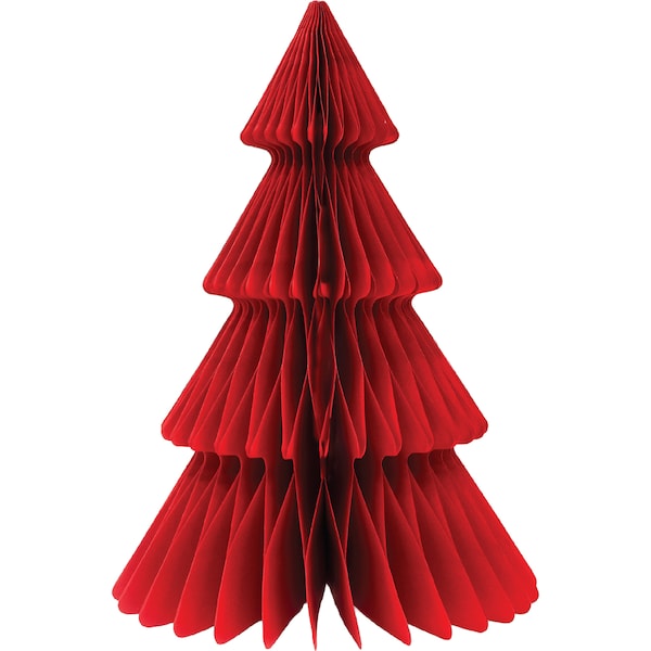 Mirabella Paper Christmas Tree Red each