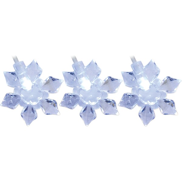 Mirabella Snowflake String Lights LED 26 pack